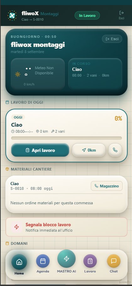 L'app dei montaggi: il lavoro di oggi
